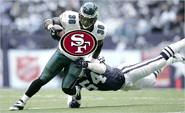 Brian Westbrook is headed to 49erland…