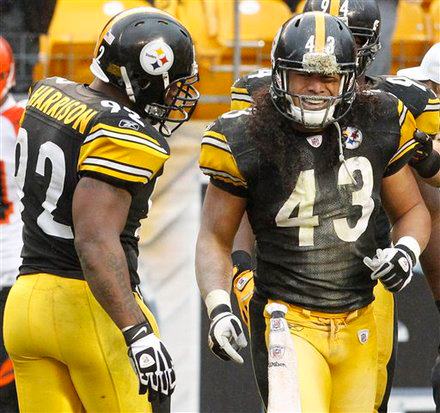 James Harrison and Troy Polamalu out vs. Raiders this Sunday!