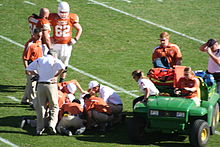 220px Lone Star Showdown 2006 Colt McCoy injured Colt McCoy