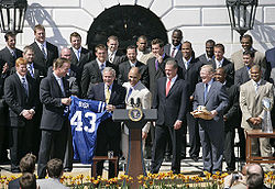 250px Bush Congratulates 2006 Colts Peyton Manning
