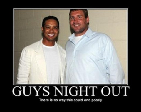 Guys Night out: Ben Roethlisberger & Tiger Woods